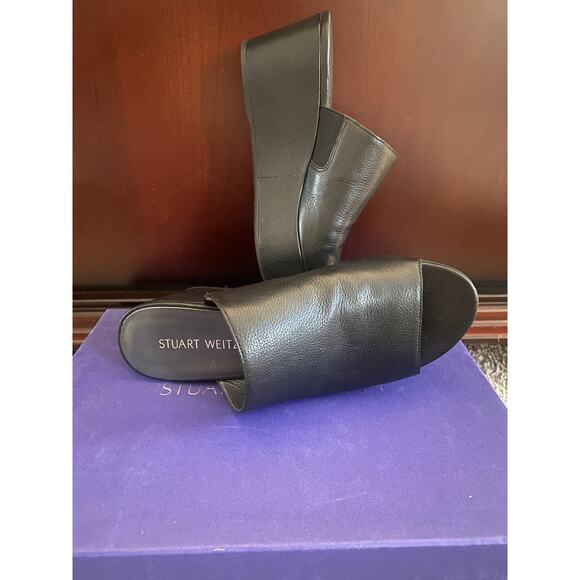 Stuart Weitzman open toes Muletrain Nero TW23523 blk M5.5 sandals - Picture 13 of 13